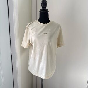 Boss Men's Short Sleeve Tee in Cream